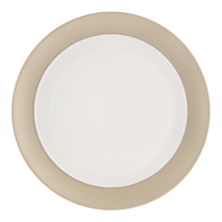 Assiette à dessert Fossil Ø21 cm - Blanc - Scandi Living