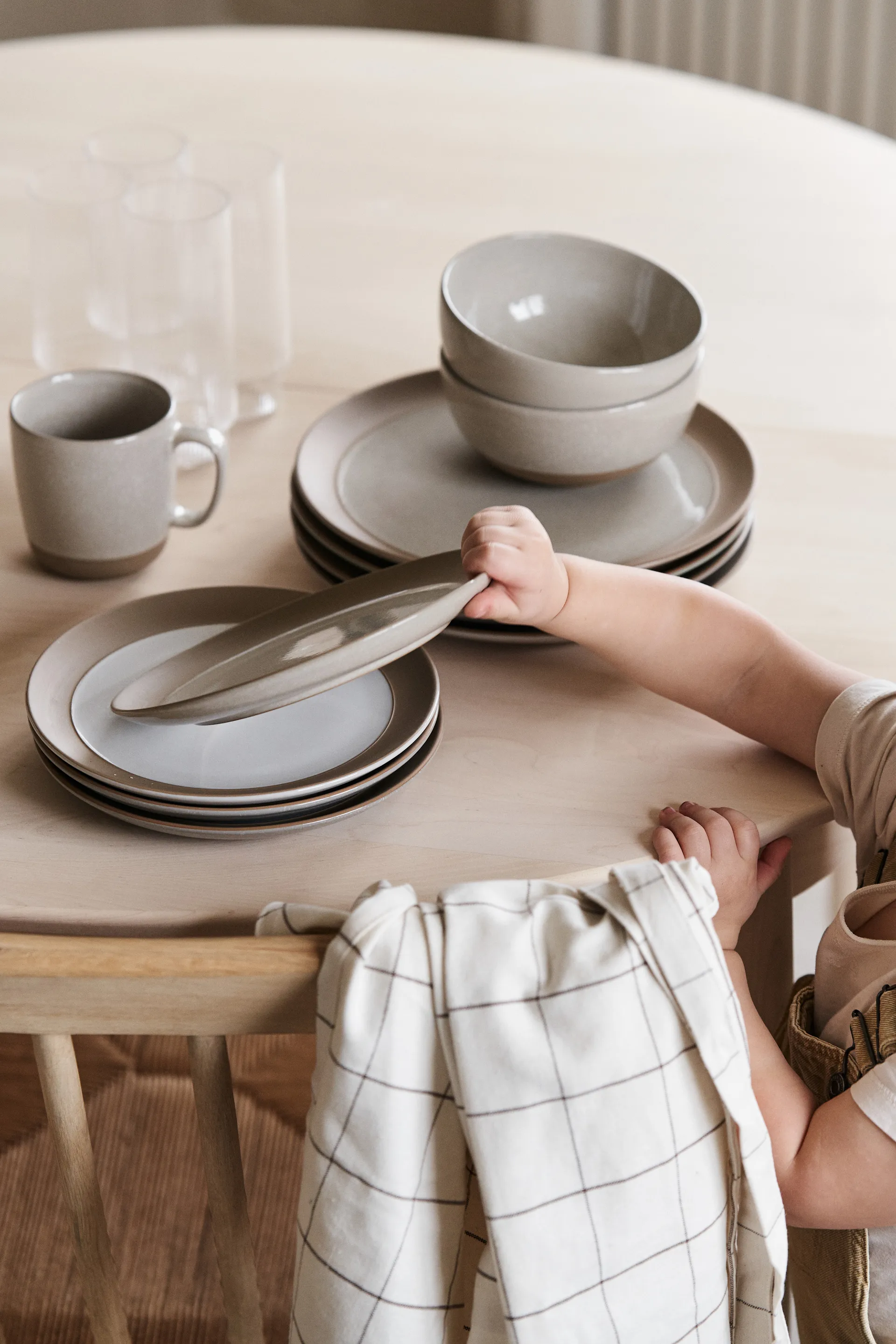 Assiette à dessert Fossil Ø21 cm, Blanc Scandi Living