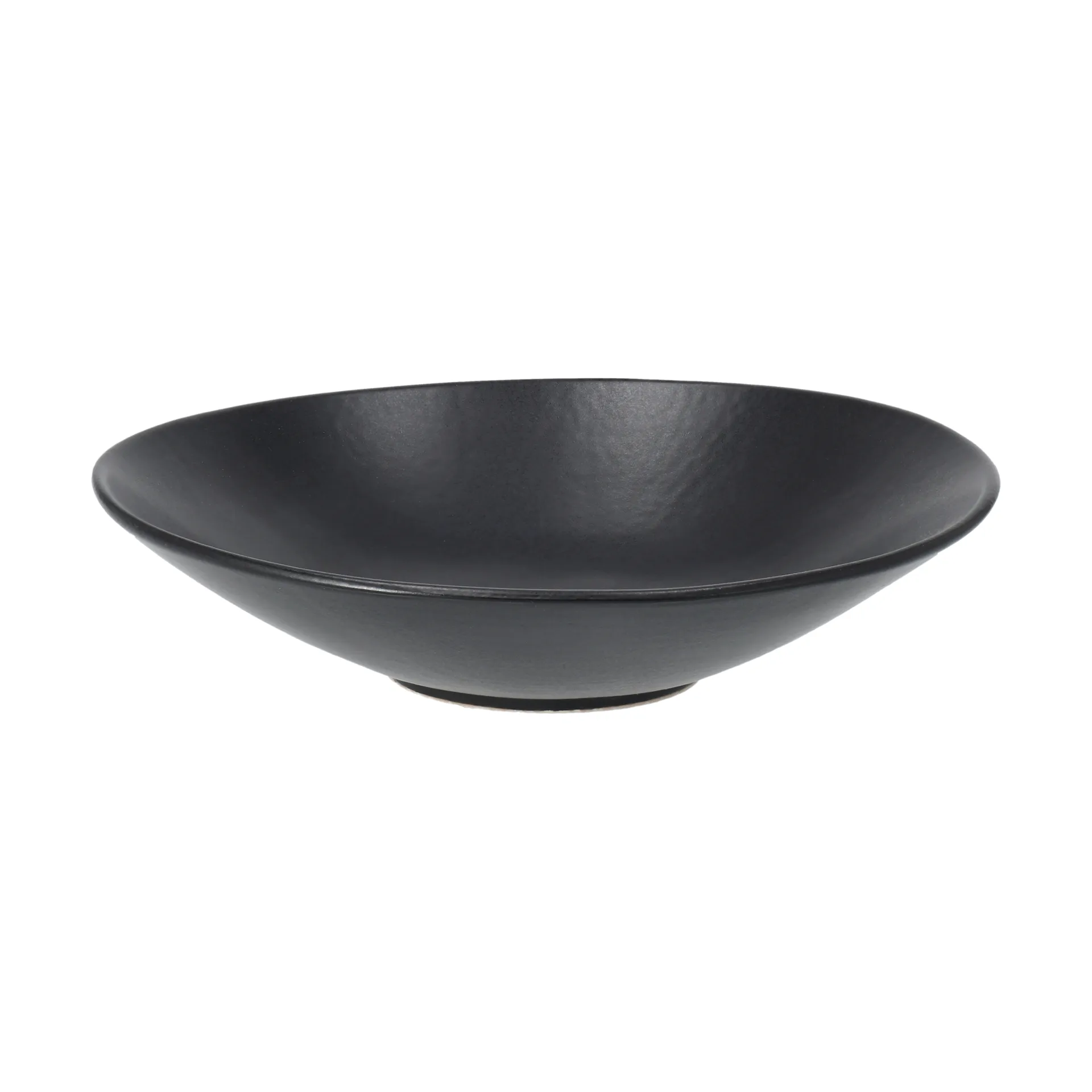 Assiette à pasta Terra, Noir en grès, Ø22,5 cm Scandi Living