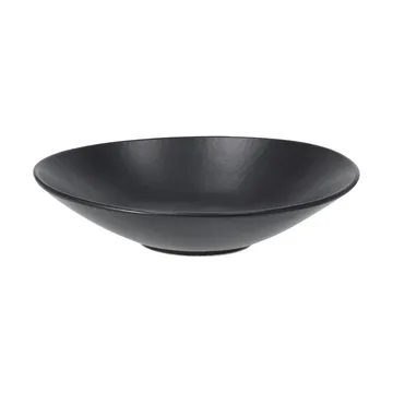 Assiette à pasta Terra - Noir en grès, Ø22,5 cm - Scandi Living