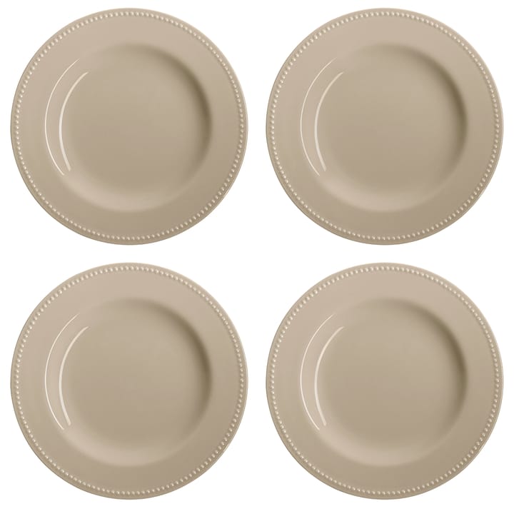 Assiette Dots 28cm Lot de 4 - beige - Scandi Living