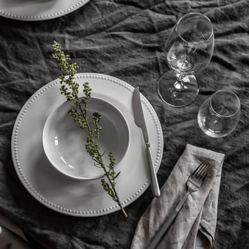 Assiette Dots 28cm Lot de 4 - blanc - Scandi Living