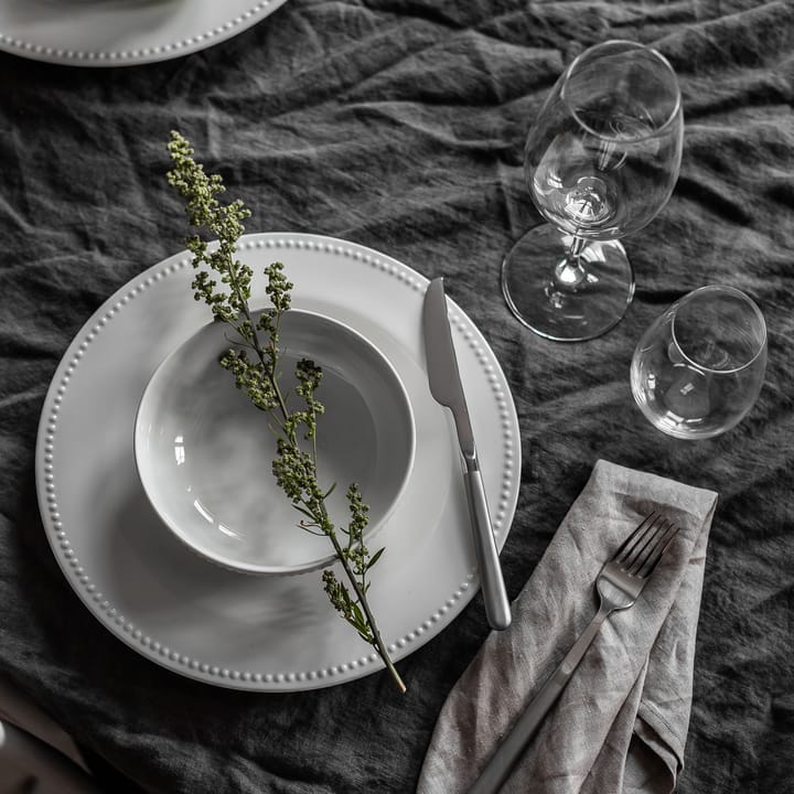 Assiette Dots 28cm Lot de 4 - blanc - Scandi Living