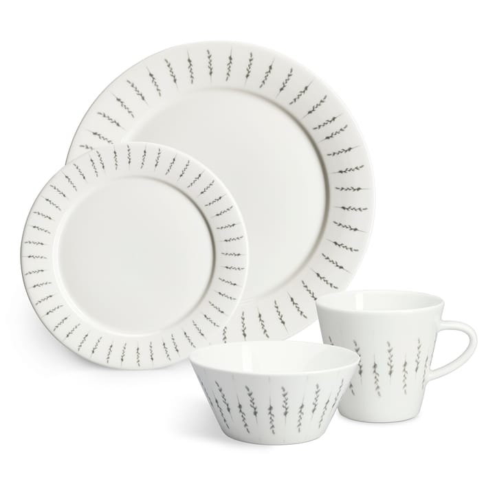 Assiette Fårsvingel 28cm Lot de 4 - blanc - Scandi Living