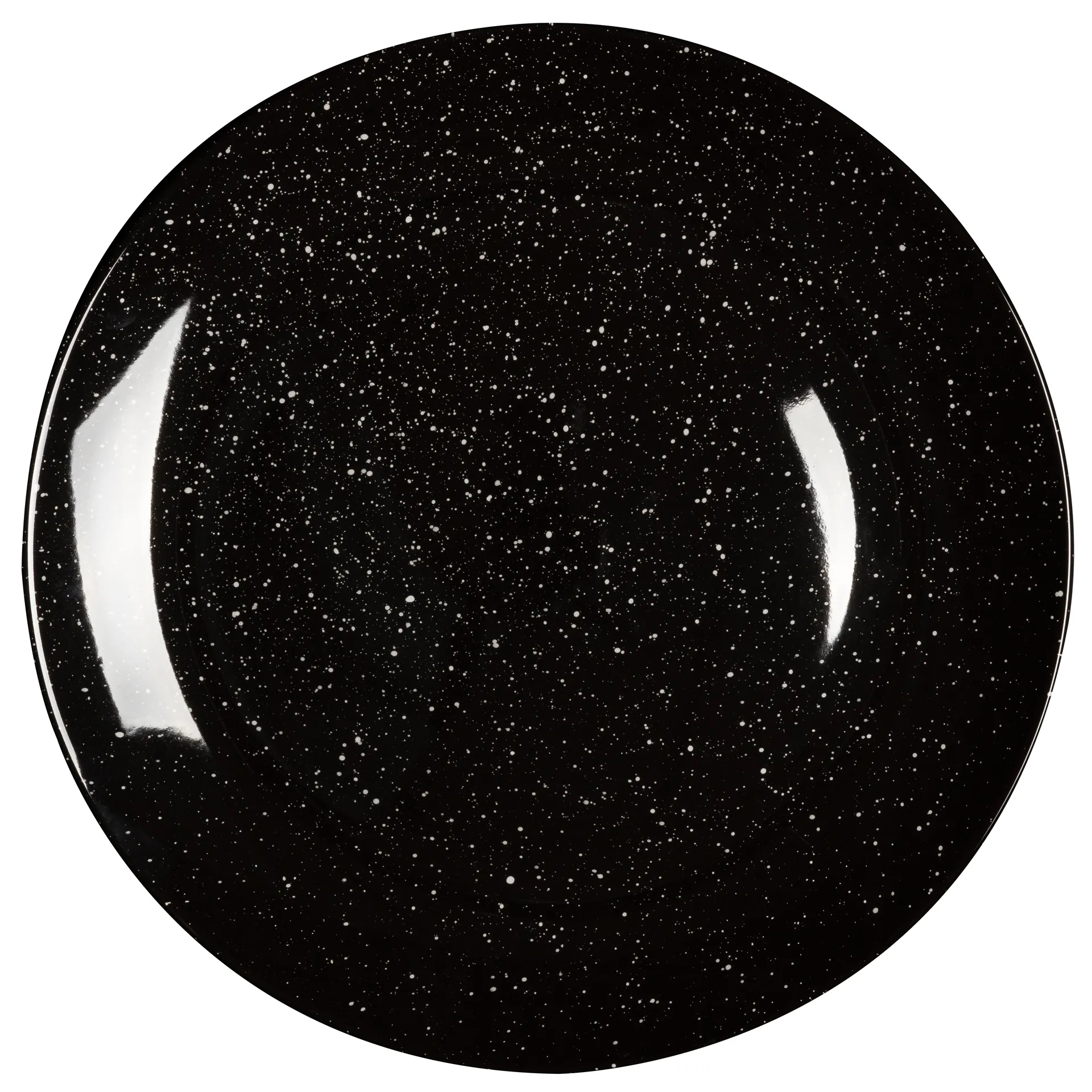 Assiette Freckle Ø26 cm, Noir Scandi Living