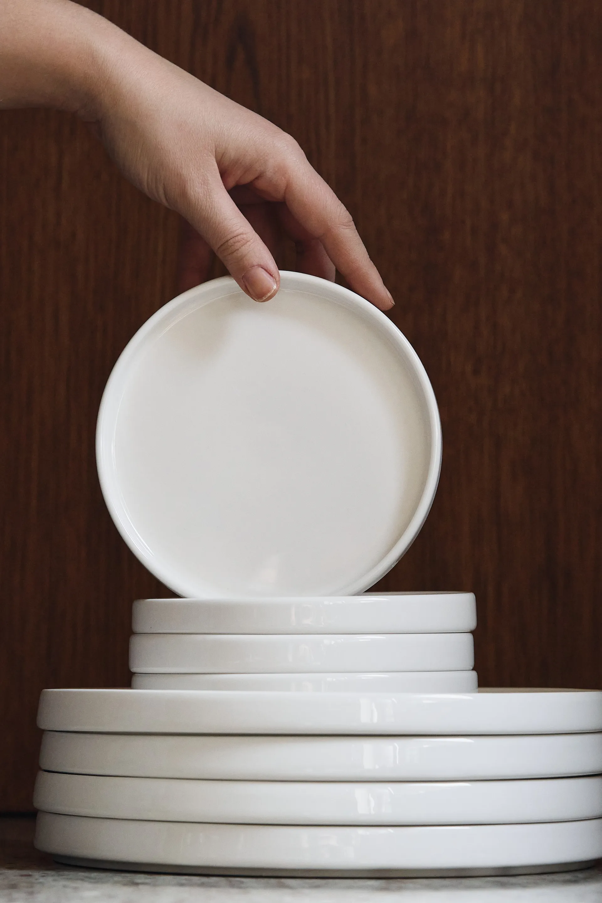 Assiette Taper 14 cm, Blanc Scandi Living