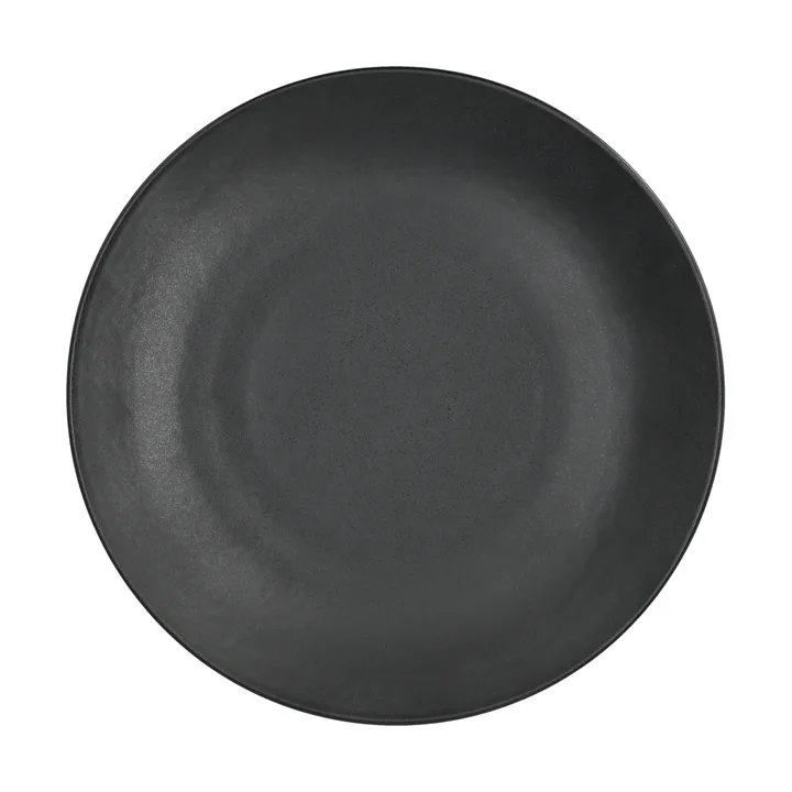 Assiette Terra - Noir en grès, Ø26,5 cm - Scandi Living