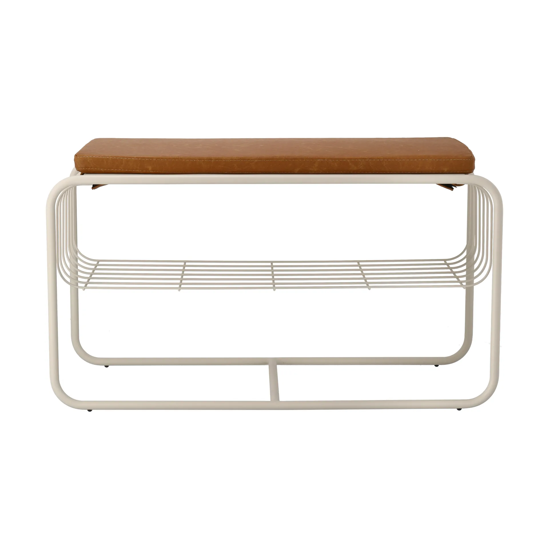 Banc/étagère à chaussures Nod 80x36c42 cm, Beige Scandi Living