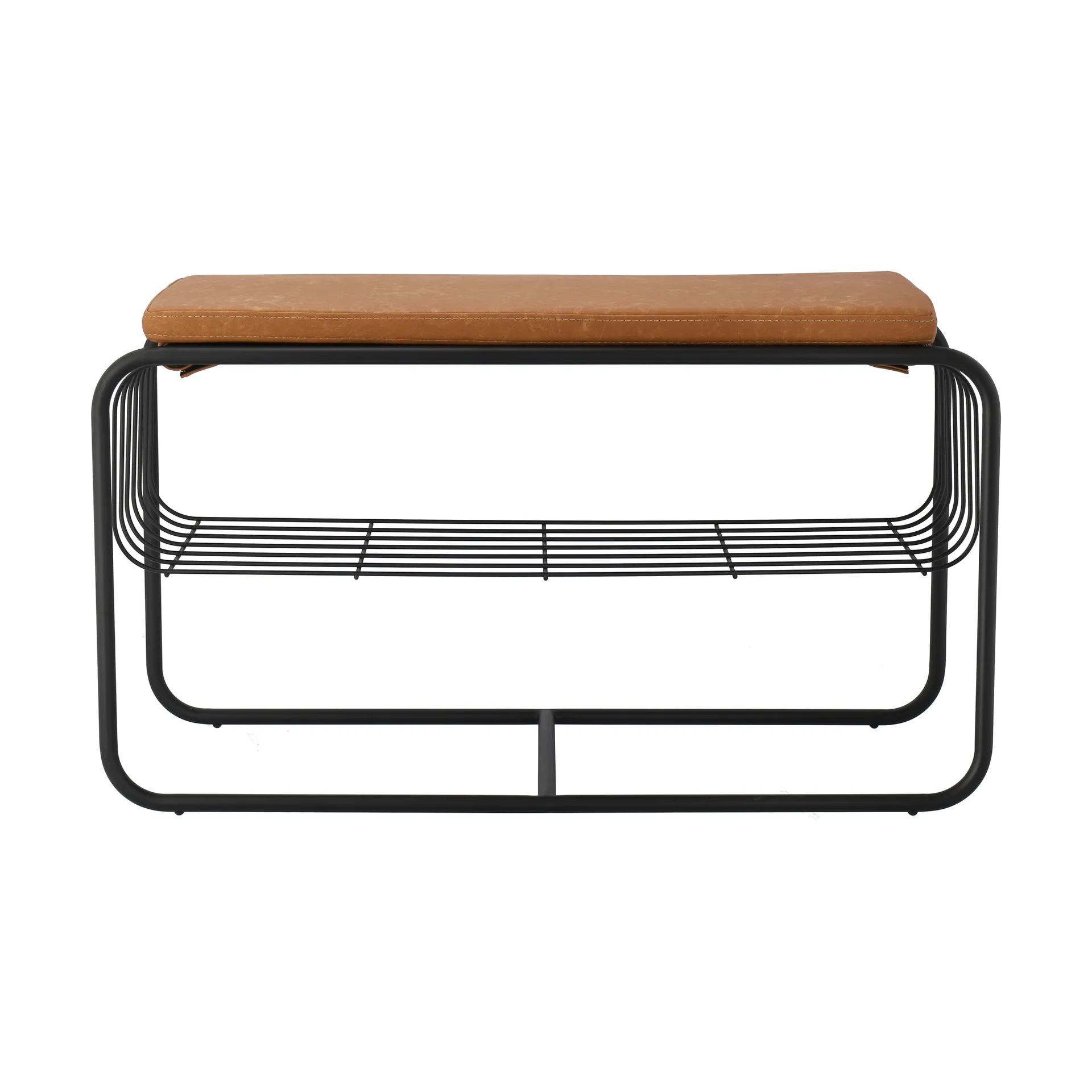 Banc/étagère à chaussures Nod 80x36c42 cm, Black Scandi Living