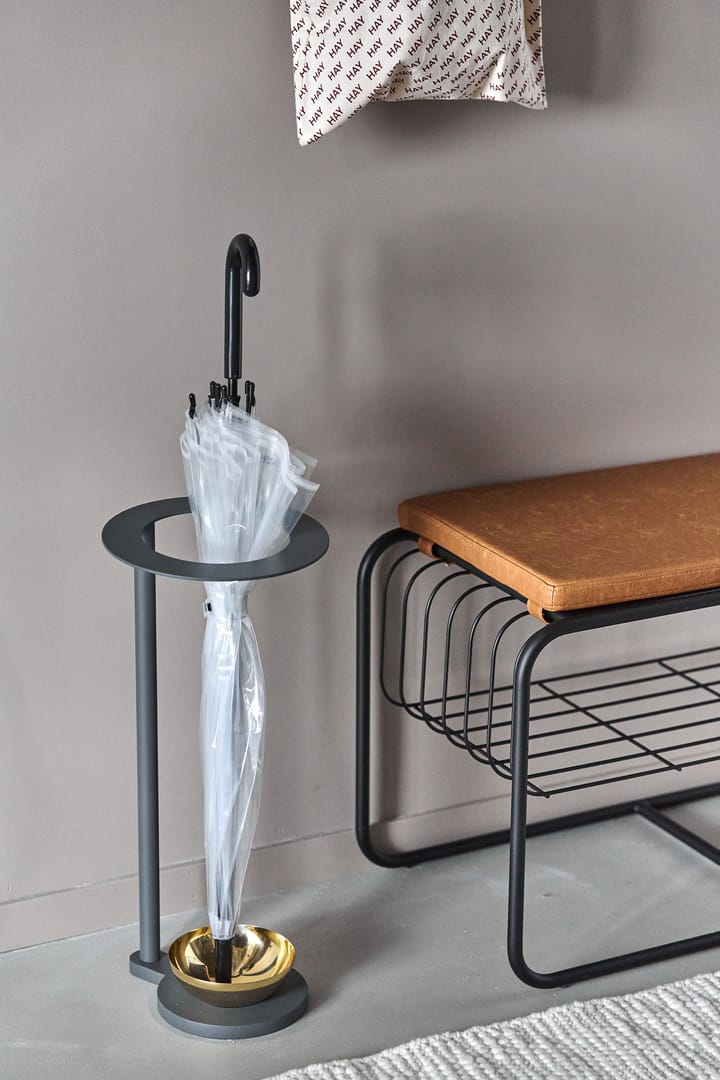 Banc/étagère à chaussures Nod 80x36c42 cm, Black Scandi Living