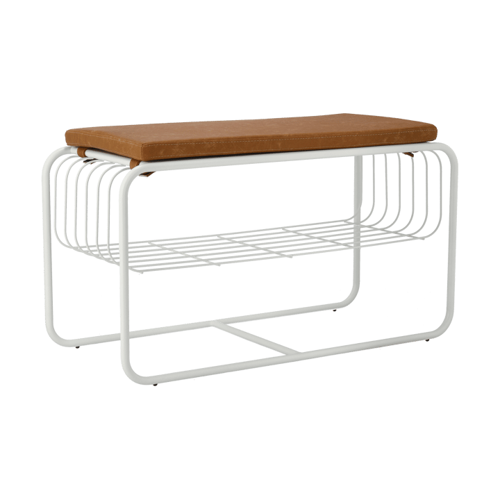 Banc/étagère à chaussures Nod 80x36c42 cm - White - Scandi Living