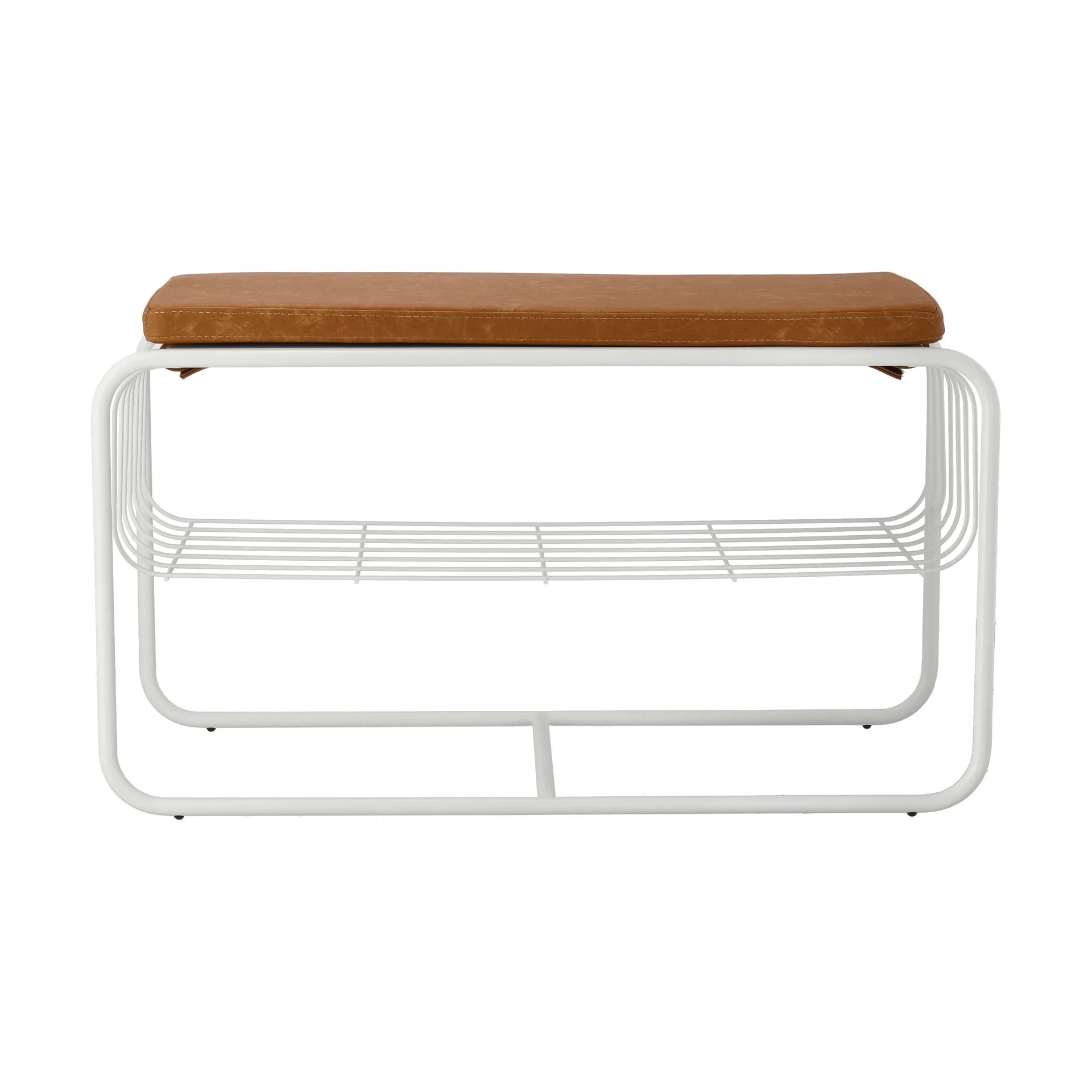 Banc/étagère à chaussures Nod 80x36c42 cm, White Scandi Living
