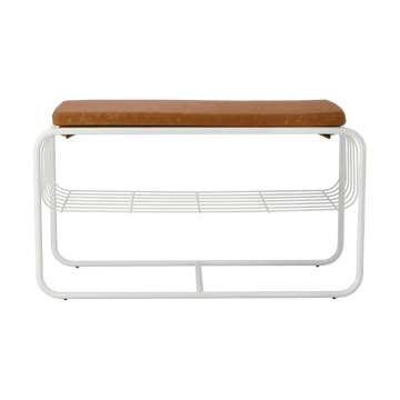 Banc/étagère à chaussures Nod 80x36c42 cm - White - Scandi Living