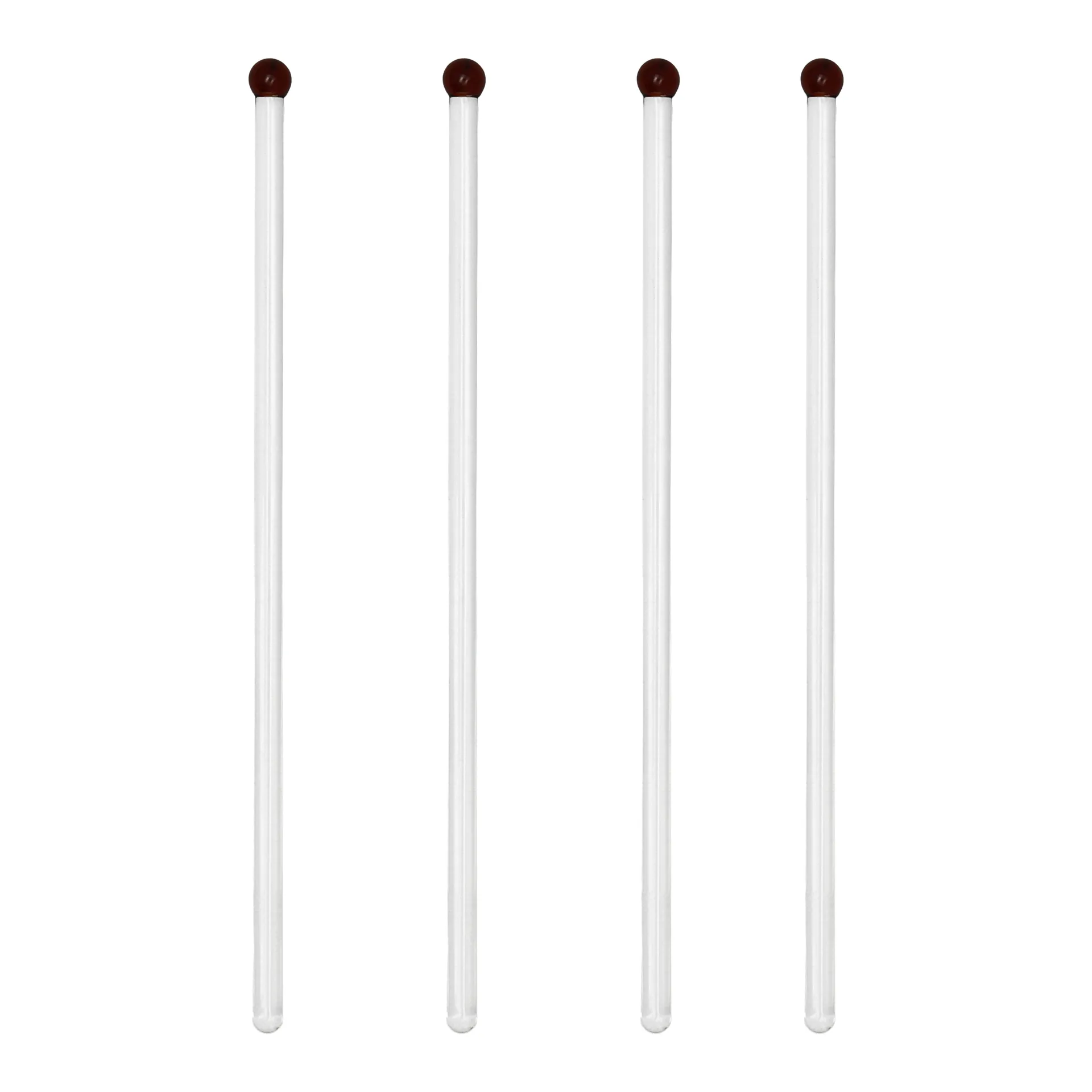 Bâtonnets à boisson Pure 4 pièces, Rouge Scandi Living