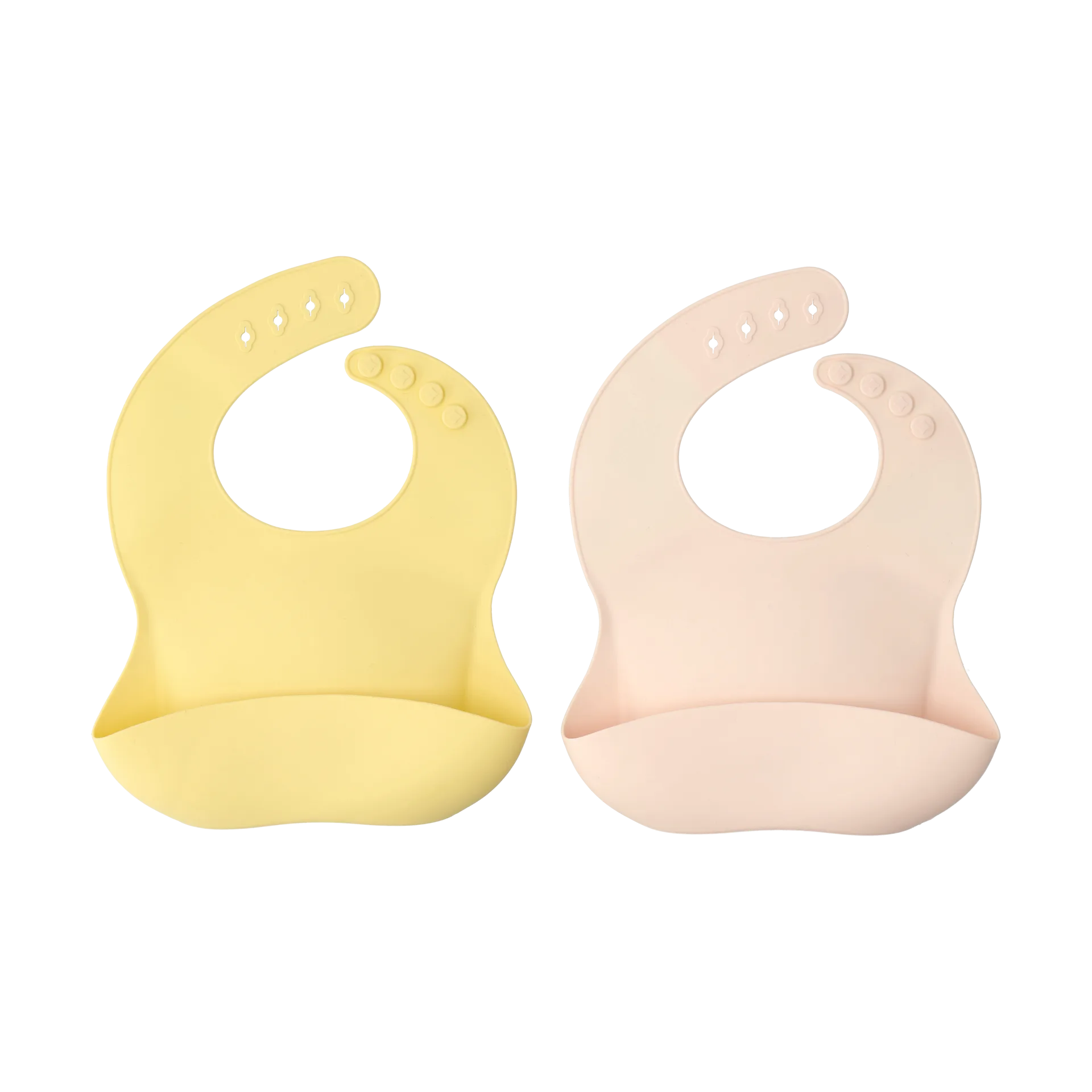 Bavoir en silicone Silly, 2 pièces’, Blush-citron Scandi Living