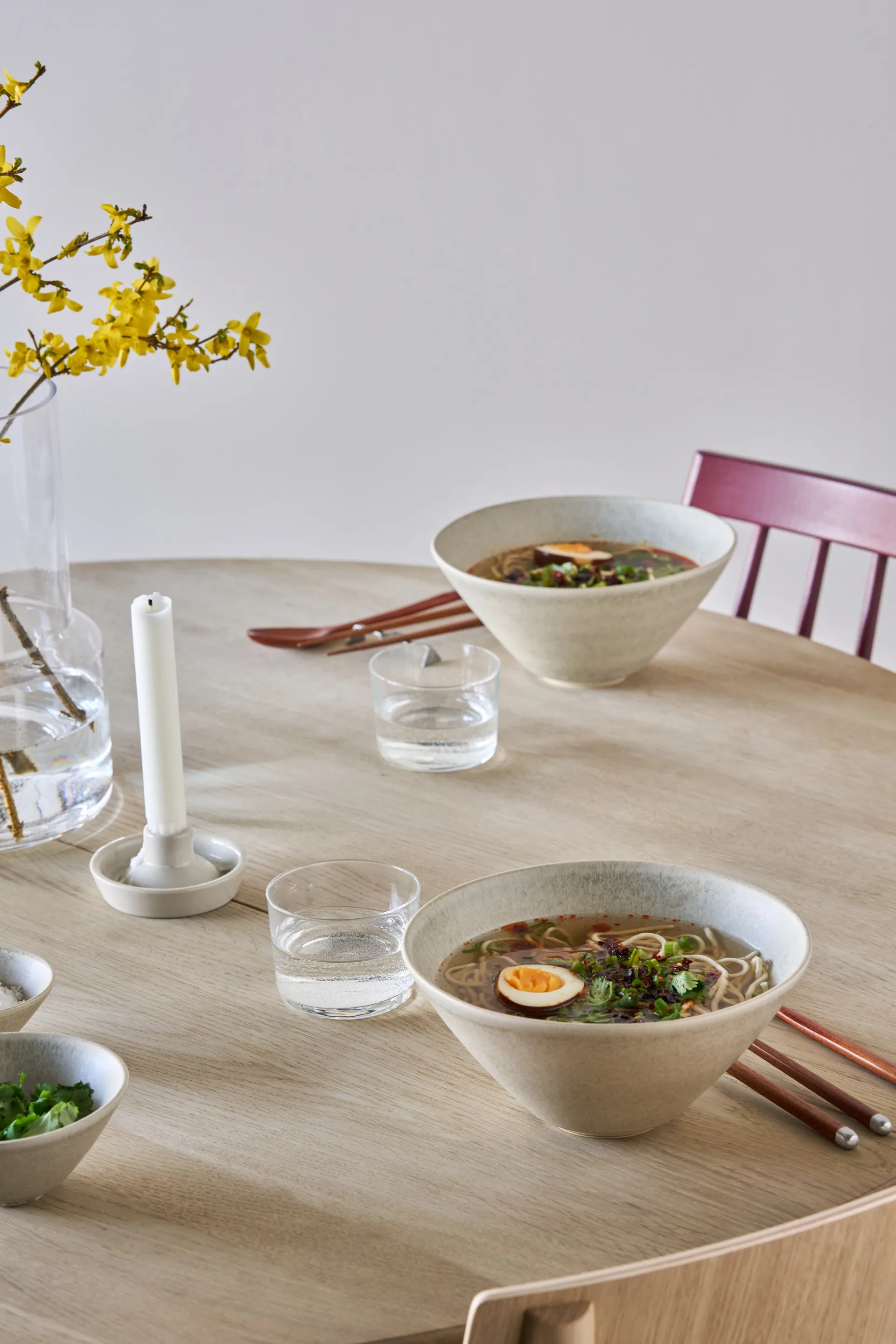 Bol à ramen Terra, Beige en grès, Ø20 cm Scandi Living