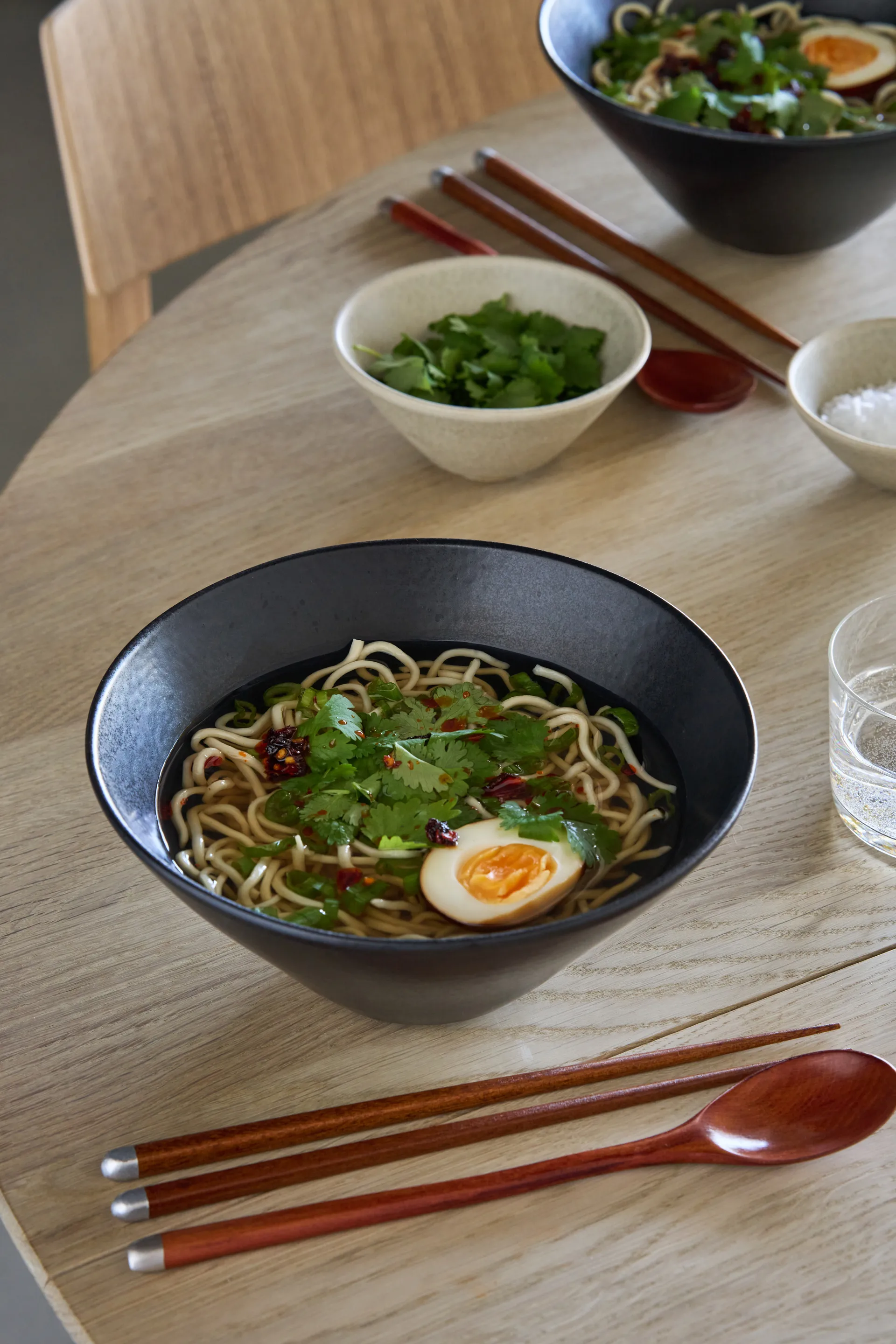 Bol à ramen Terra, Noir en grès, Ø20 cm Scandi Living