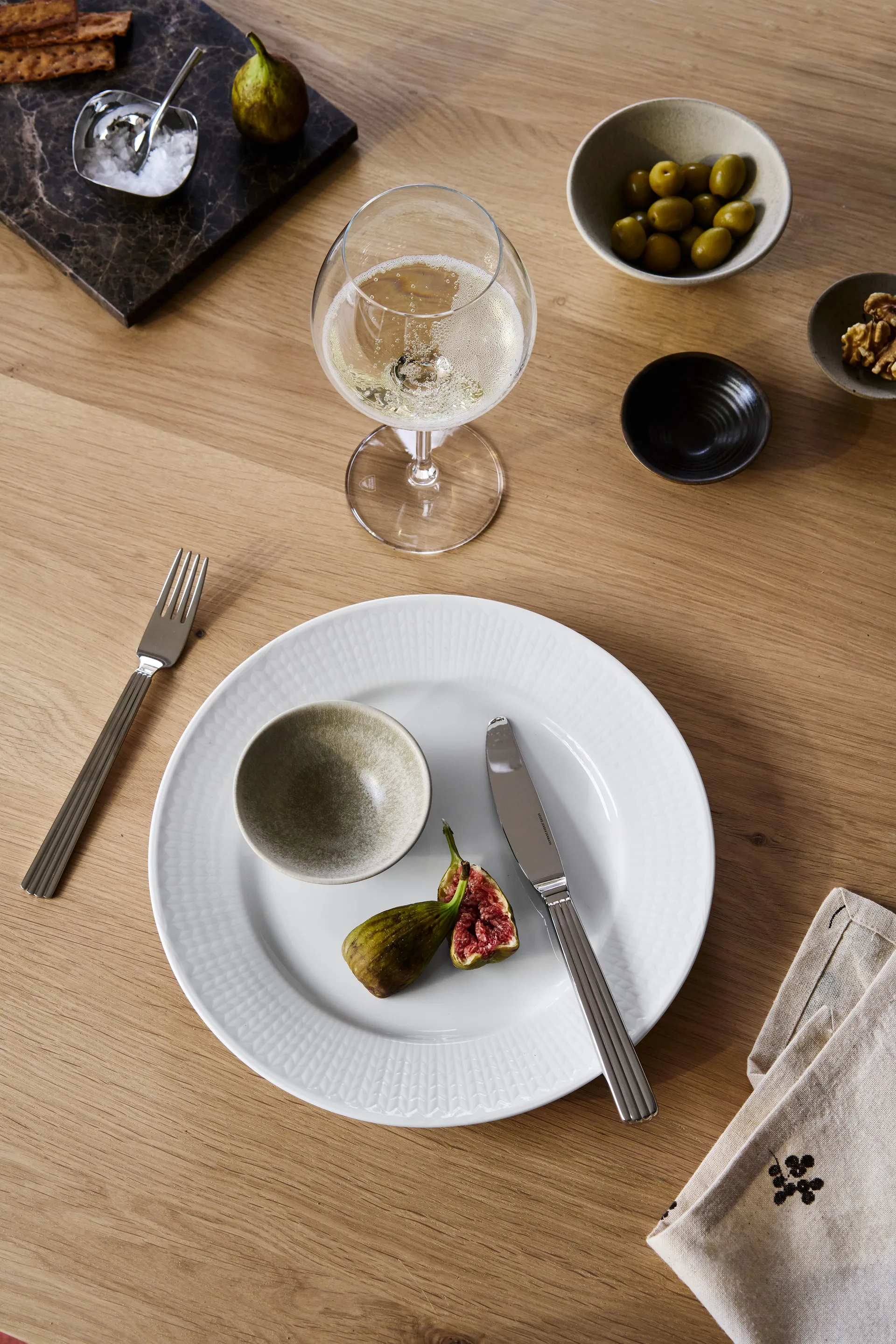 Bol de service Terra, Noir en grès, Ø9,5 cm Scandi Living