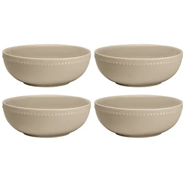 Bol Dots 60cl Lot de 4 - Beige - Scandi Living