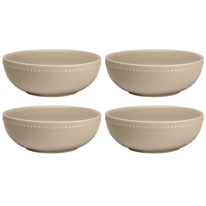 Bol Dots 60cl Lot de 4 - beige - Scandi Living