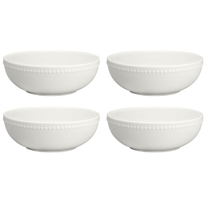 Bol Dots 60cl Lot de 4 - blanc - Scandi Living