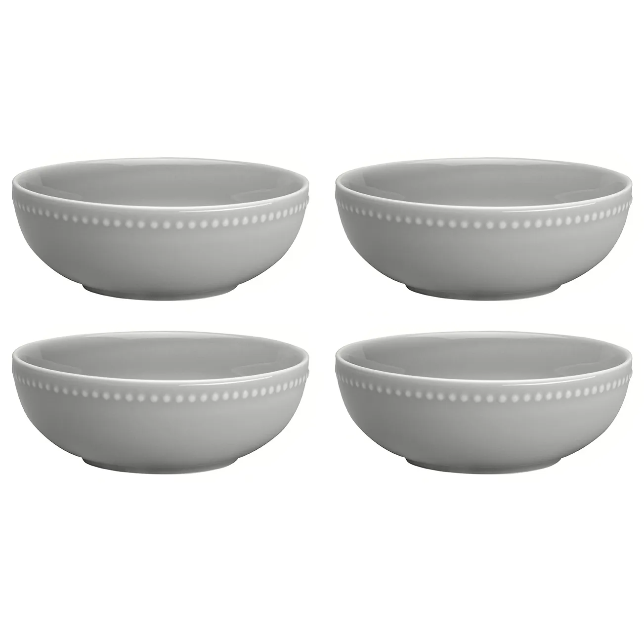 Bol Dots 60cl Lot de 4, Gris Scandi Living