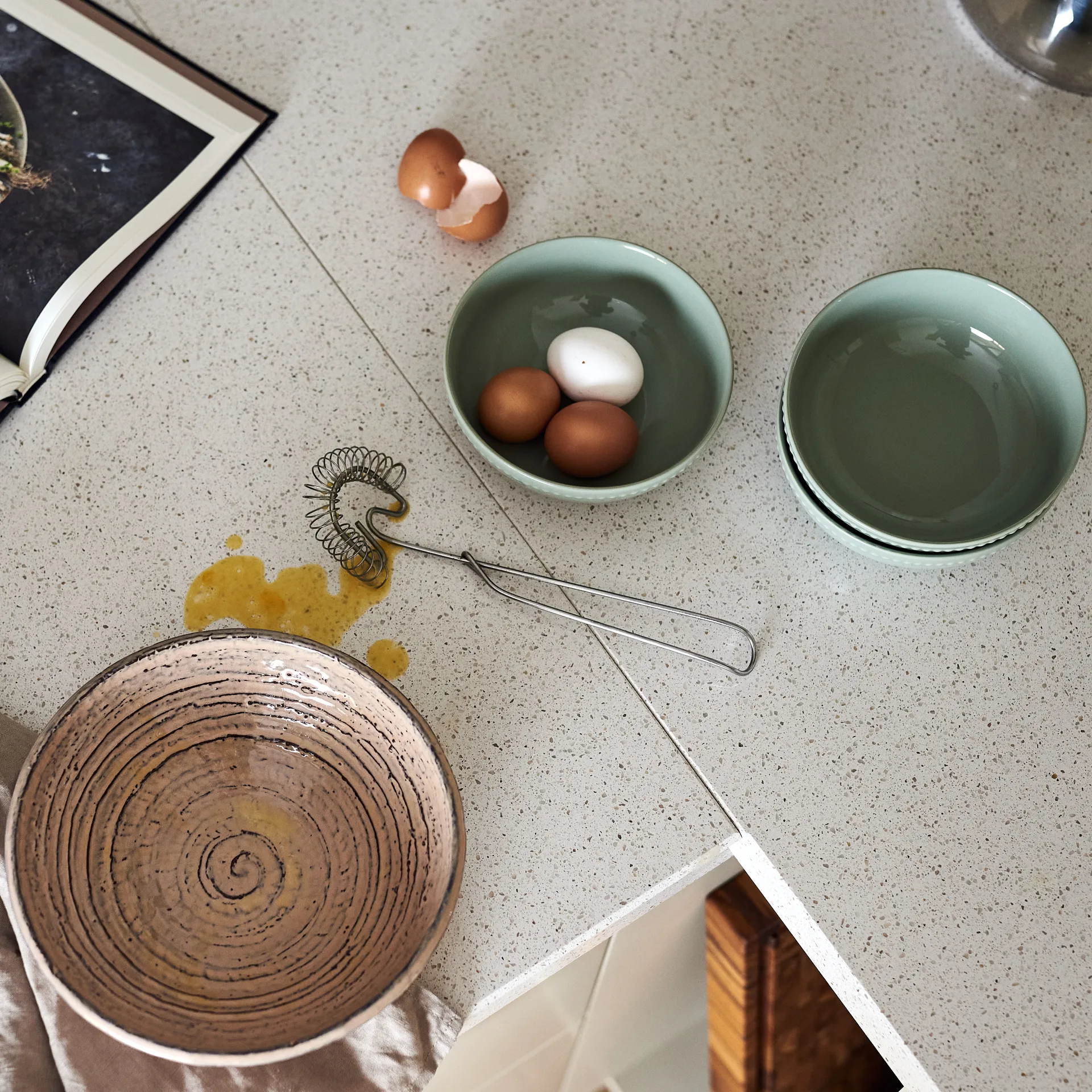 Bol Dots 60cl Lot de 4, Vert Scandi Living