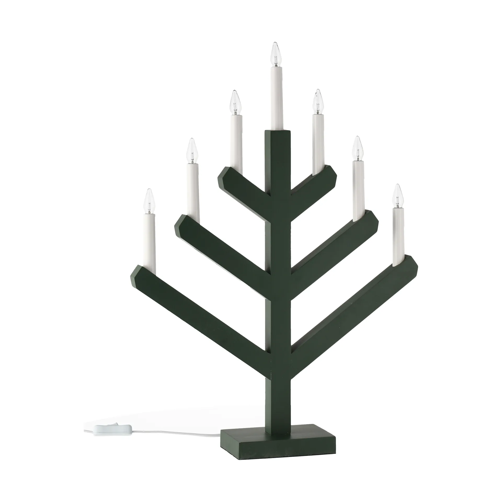 Bougeoir de l'avent Pine 62 cm, Vert Scandi Living