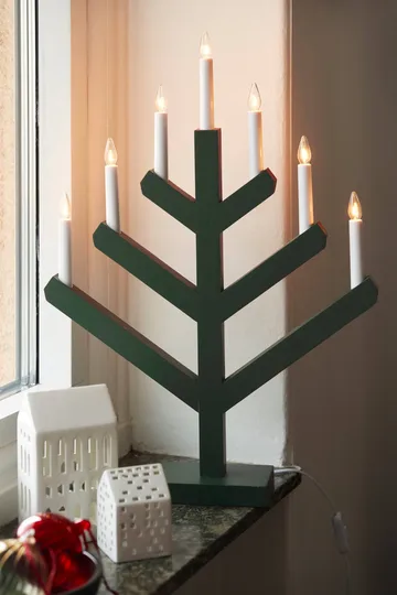 Bougeoir de l'avent Pine 62 cm - Vert - Scandi Living