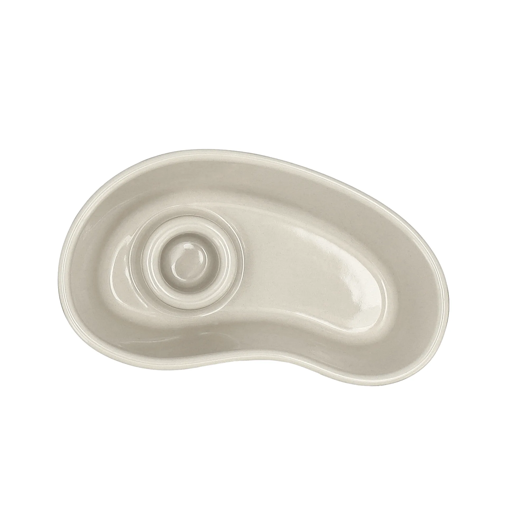 Bougeoir Ember, Rouge-blanc, 8x14 cm Scandi Living