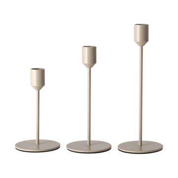 Bougeoir Glare 14 cm - Greige - Scandi Living