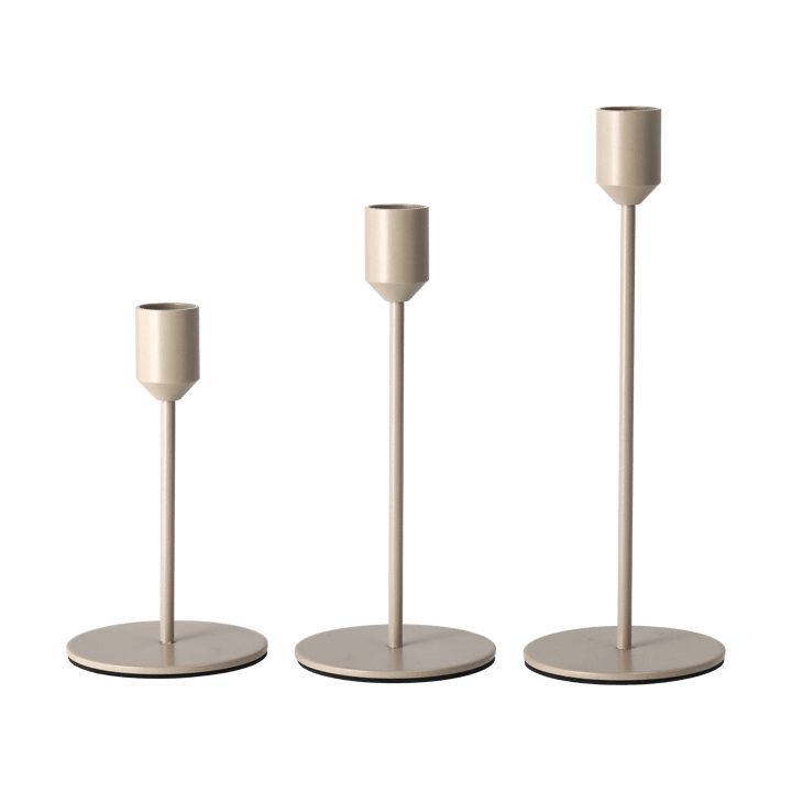 Bougeoir Glare 22 cm, Greige Scandi Living