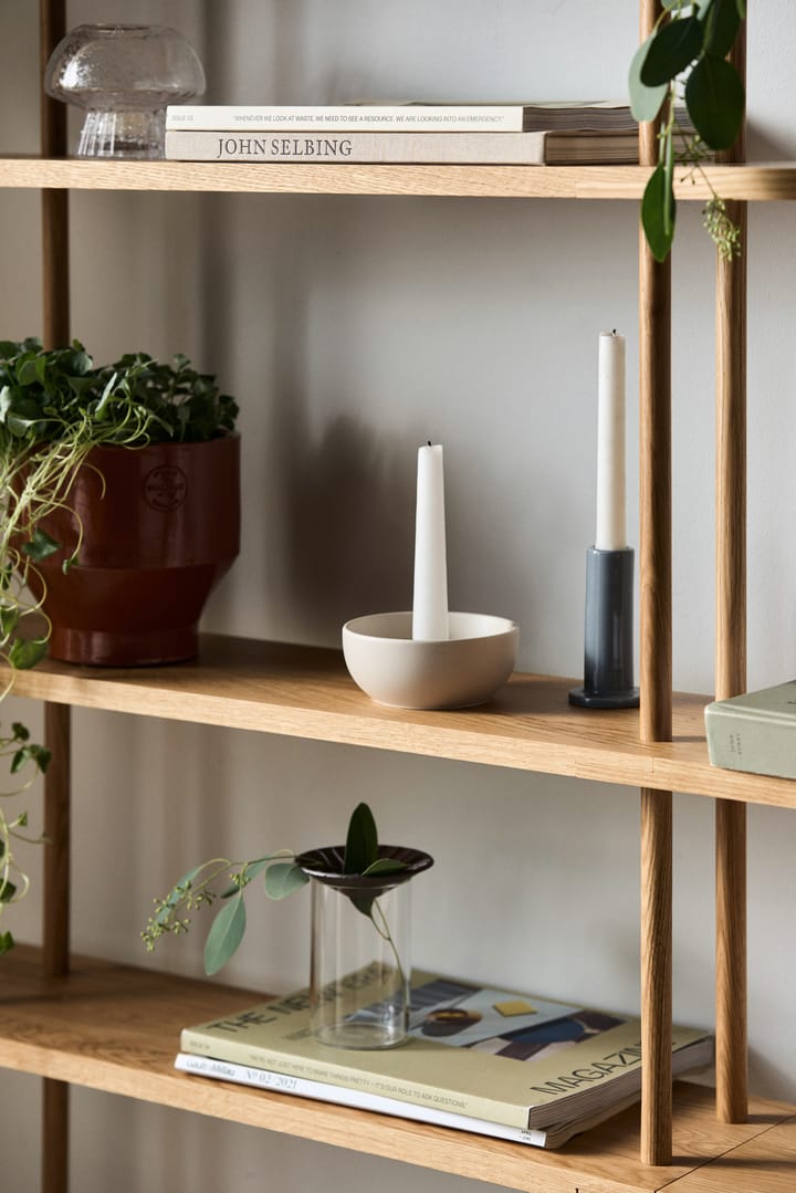 Bougeoir Valley Ø12 cm, Beige Scandi Living
