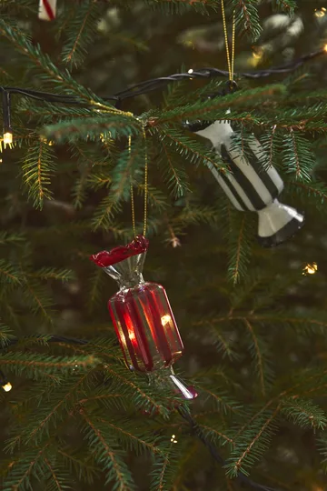 Boule de Noël Bonbons, 6-pack - Rouge - Scandi Living