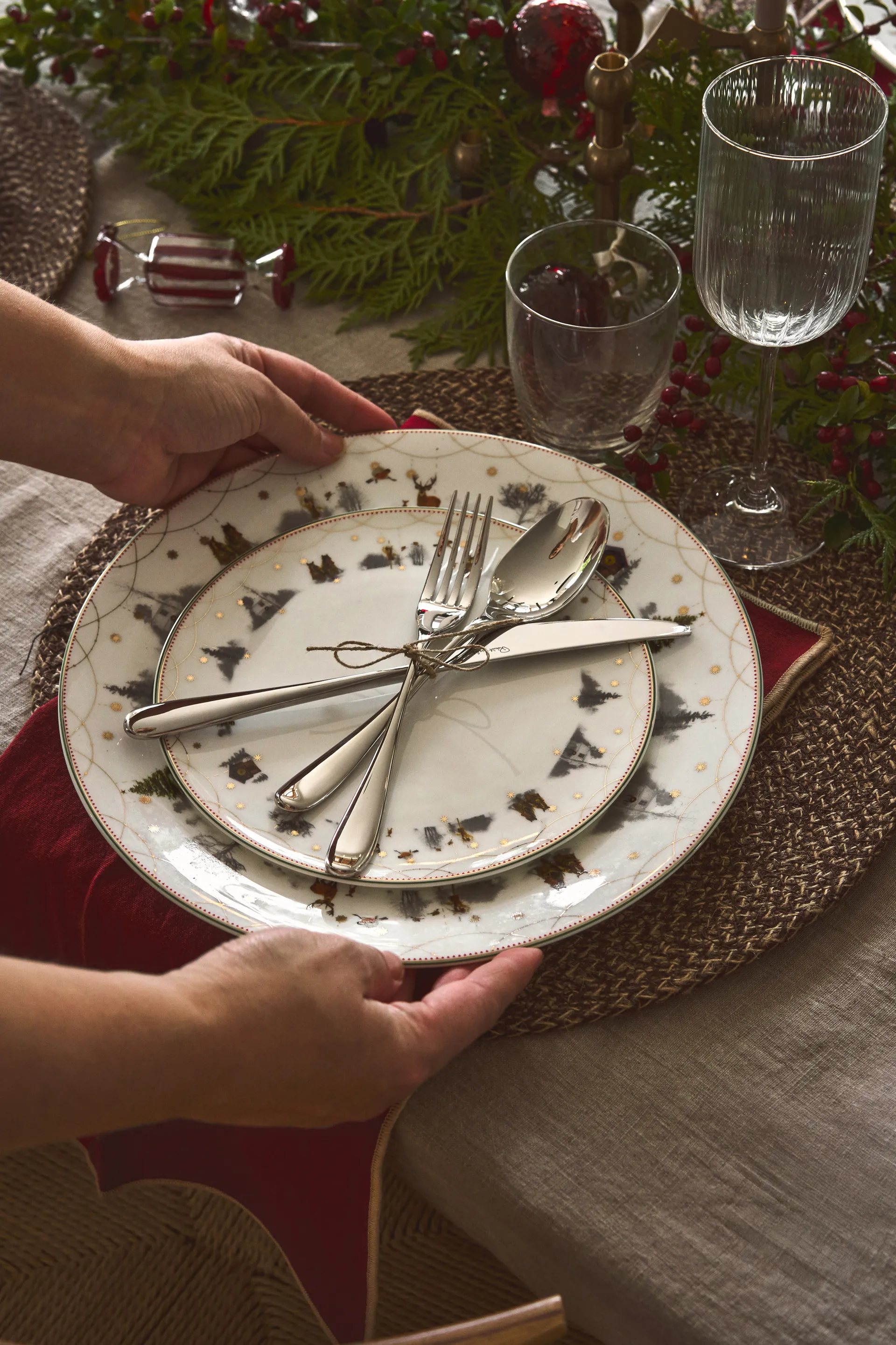 Boule de Noël Bonbons, 6-pack, Rouge Scandi Living