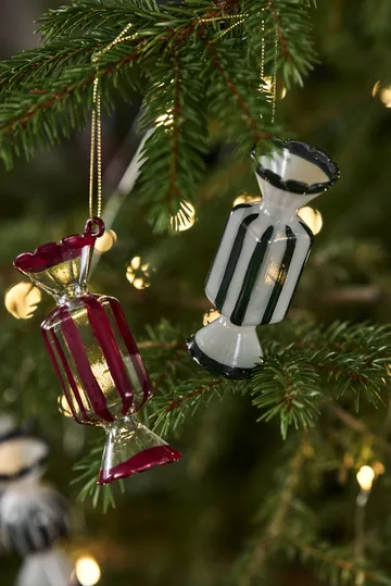 Boule de Noël Bonbons, 6-pack - Vert - Scandi Living