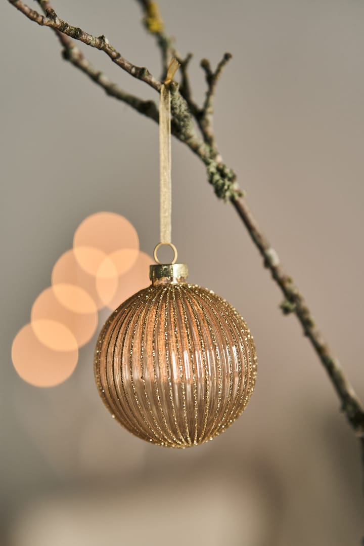 Boule de Noël Holiday lot de 6, Doré Scandi Living
