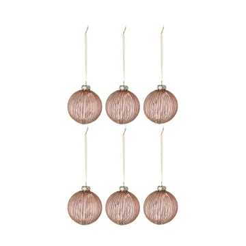 Boule de Noël Holiday lot de 6 - Rose gold - Scandi Living