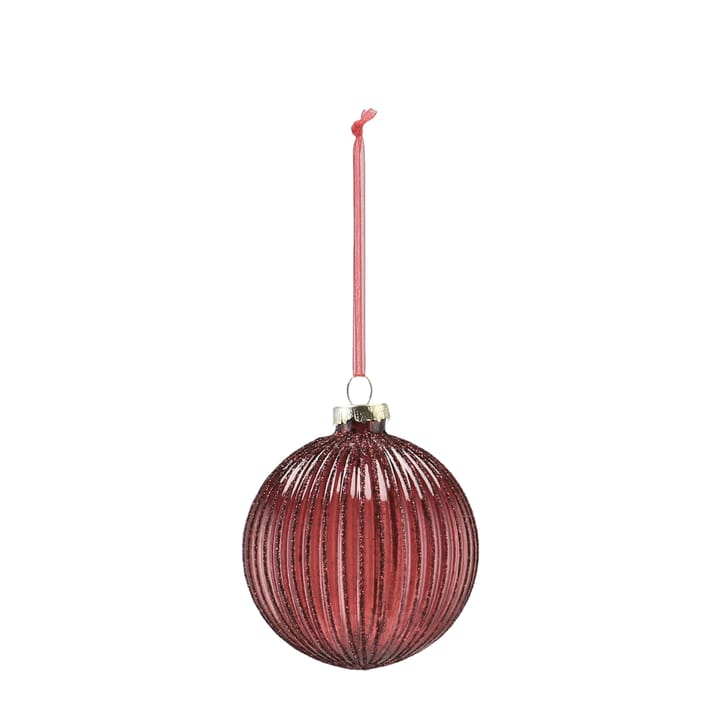 Boule de Noël Holiday lot de 6, Rouge Scandi Living
