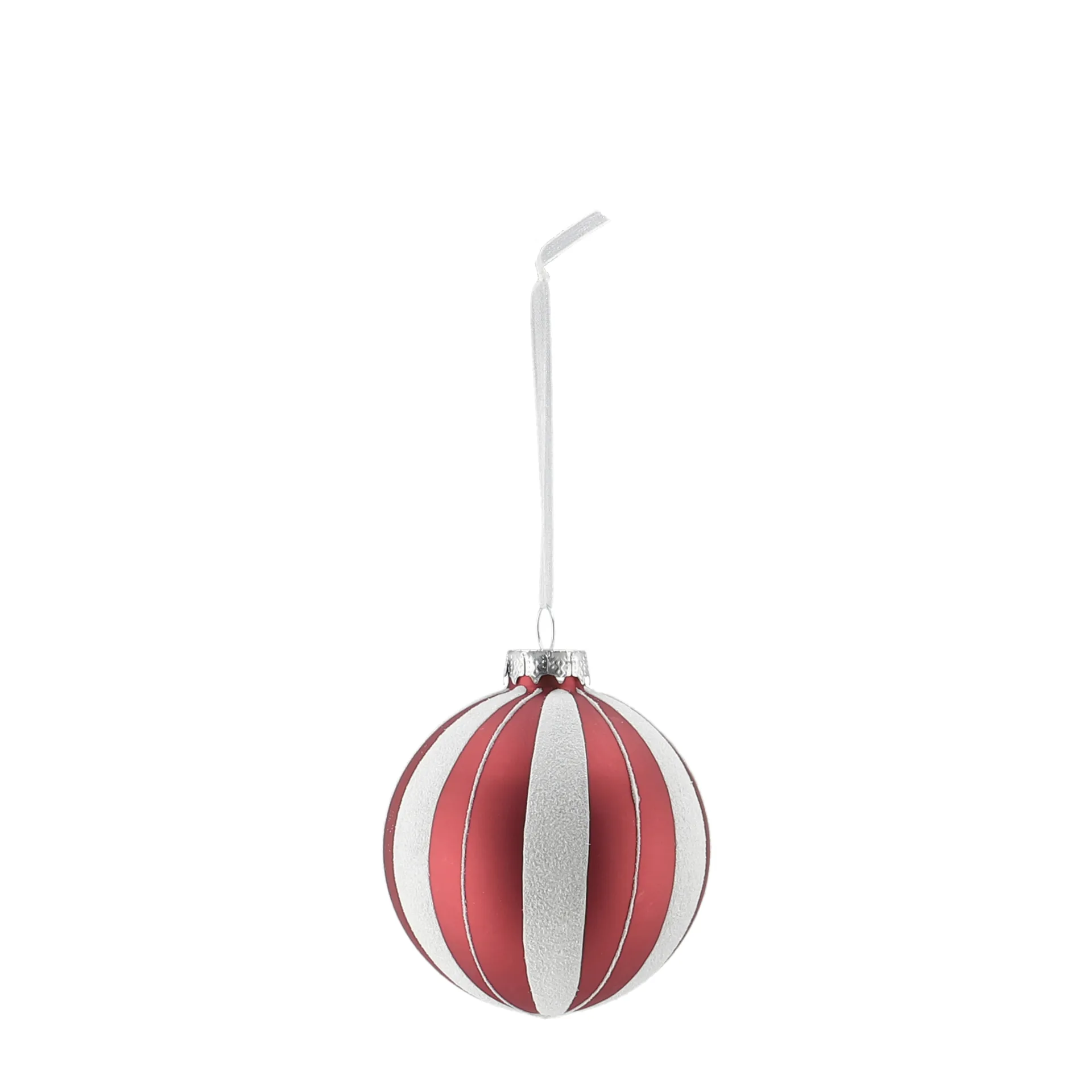 Boule de Noël Tradition lot de 6, Rouge/blanc Scandi Living
