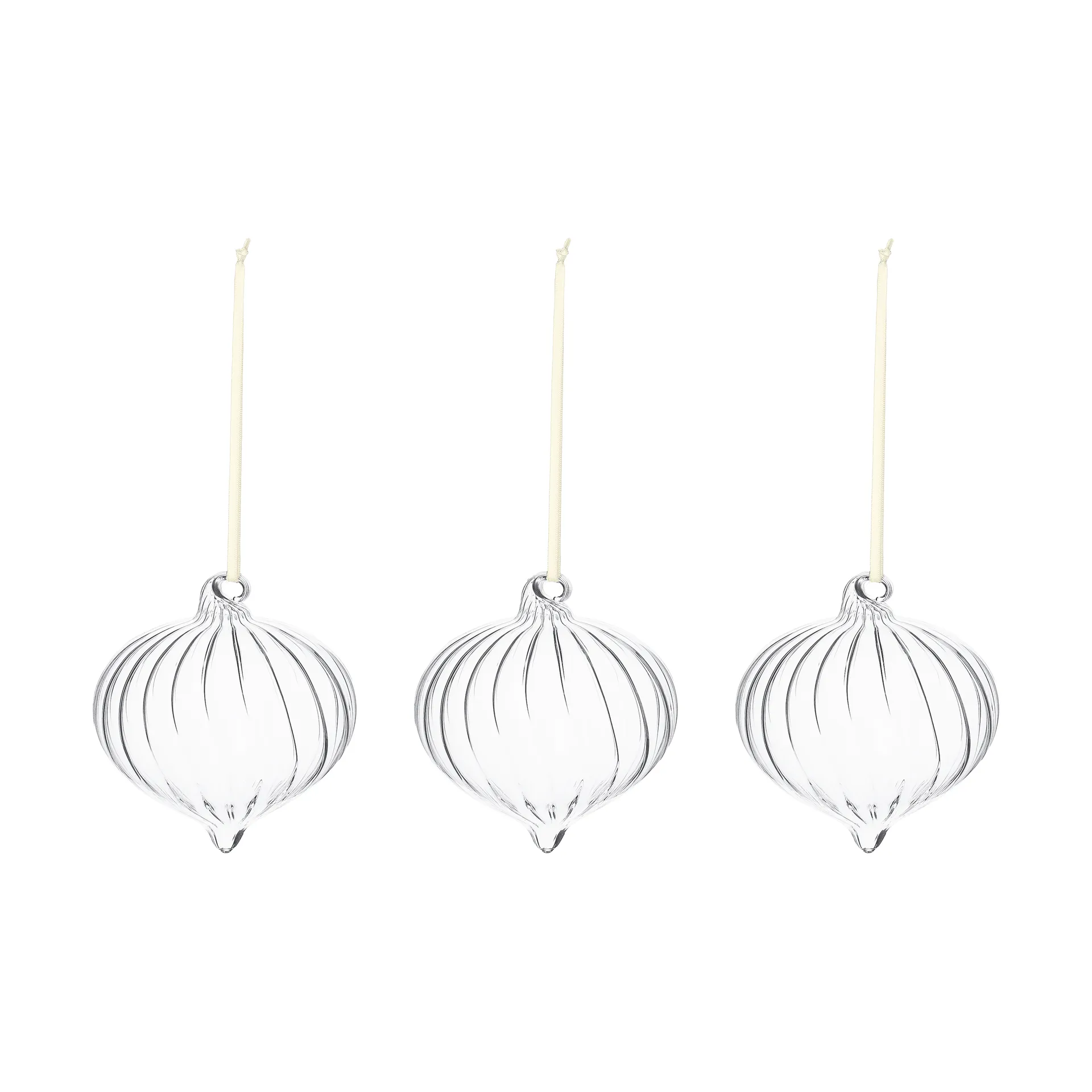 Boule de sapin Whisper Lot de 3, Nature Scandi Living