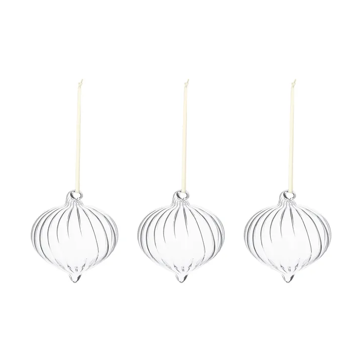 Boule de sapin Whisper Lot de 3 - Nature - Scandi Living