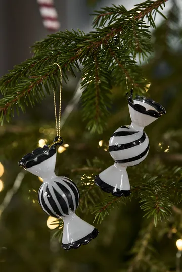 Boules de Noël Jolly, lot de 4 - Blanc - Scandi Living