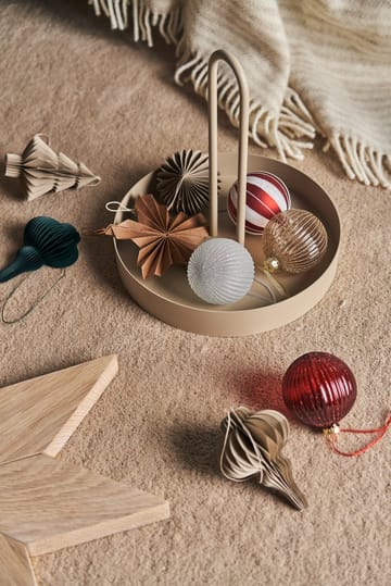 Boules de Noël Spira lot de 4 - Vert forêt - Scandi Living