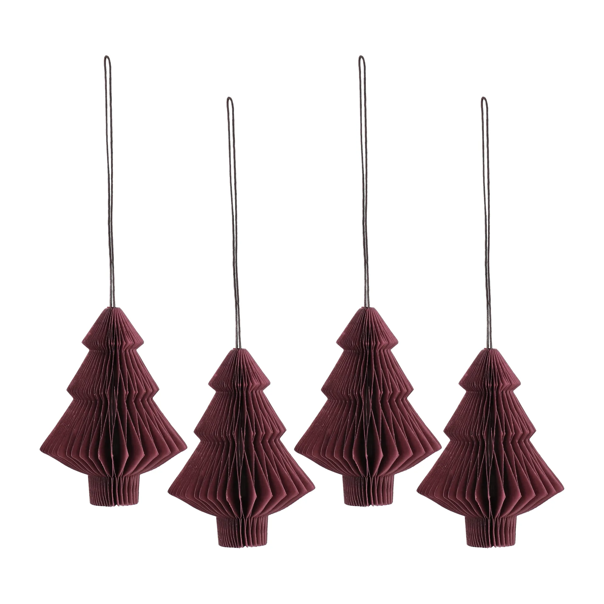Boules de Noël Tree lot de 4, Rouge Scandi Living