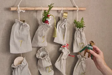 Calendrier de l'Avent Joyful 75 cm - Beige - Scandi Living