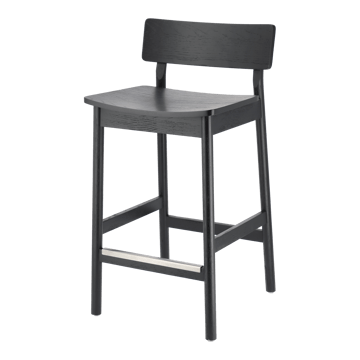 Chaise de bar Horizon 67 cm - Black brushed oak - Scandi Living