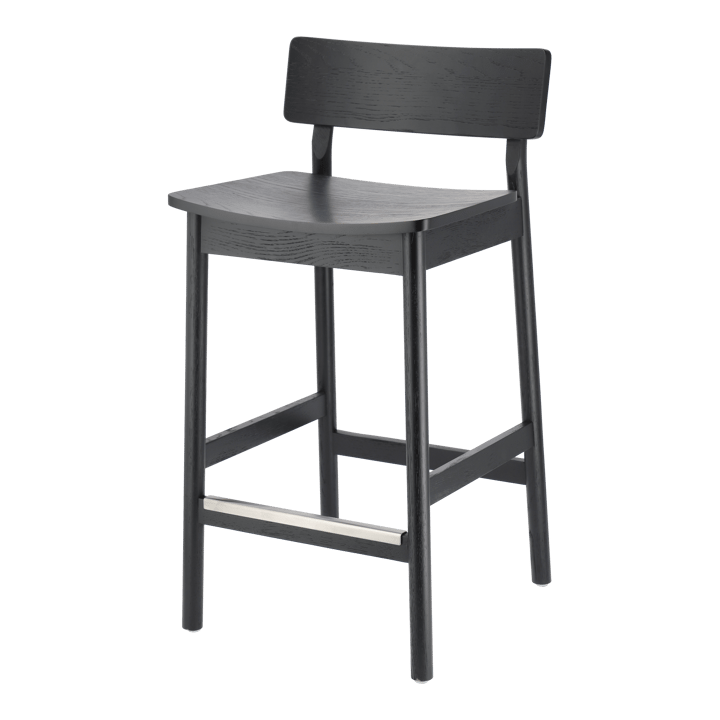 Chaise de bar Horizon 67 cm, Black brushed oak Scandi Living