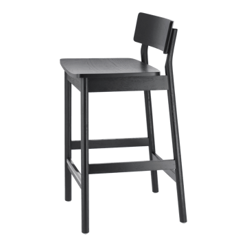 Chaise de bar Horizon 67 cm - Black brushed oak - Scandi Living