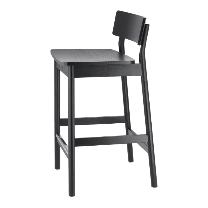 Chaise de bar Horizon 67 cm, Black brushed oak Scandi Living